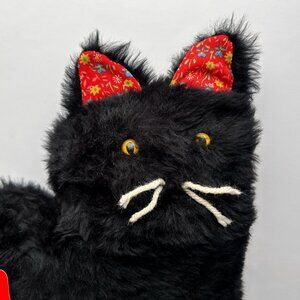 Vintage Black Cat Plush, NWT